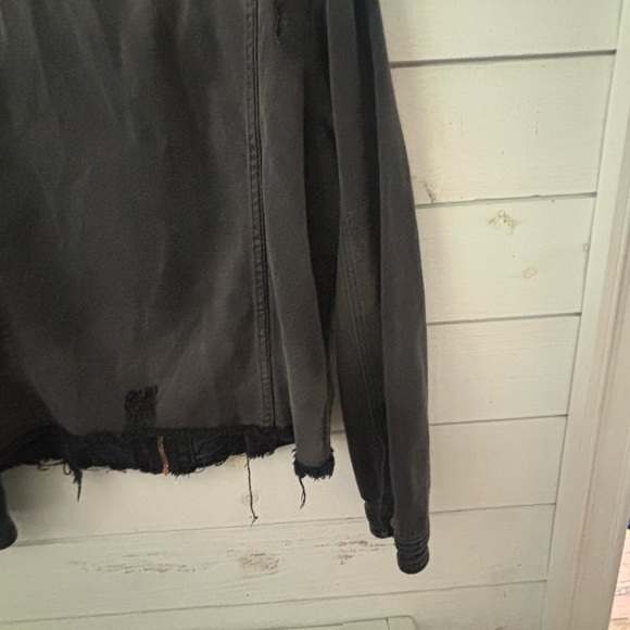 Ashley Stewart Black Distressed Denim Jacket in size 14/17. Great condition! - Picture 13 of 13